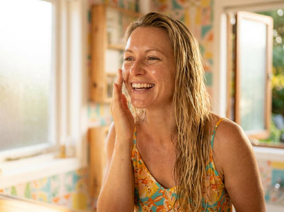 calming post-sun skin care