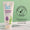 En tub med Organic Children Shampoo & Body Wash Lavender Burst med ett dermatologiskt testat sigill på en ljusgrön bakgrund.