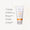 En tub Green People Scent Free Sun Cream SPF30 visas tillsammans med ikoner för produktens främsta fördelar och en blomsterillustration.