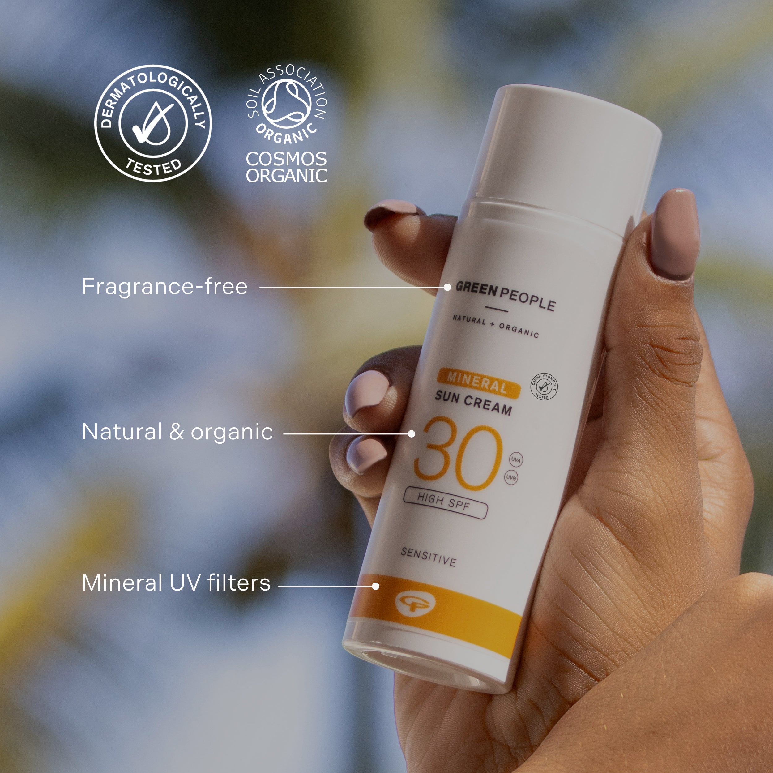 Mineral Solcreme SPF30 50ml | Naturlig solcreme med Zinc Oxide
