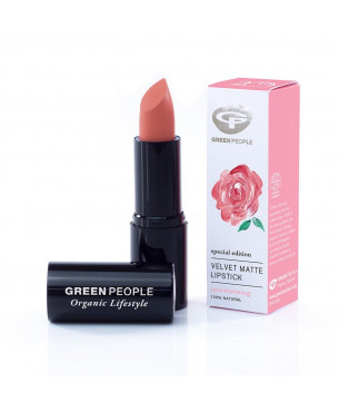 Green People Velvet Matte Lipstick - Damask Rose